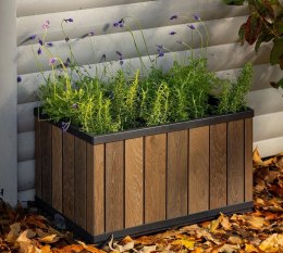 DONICA PROSTOKĄTNA KETER PLANTER DECOCOAT WALNUT