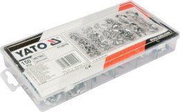 150 SZT NAKRĘTKI MOTYLKOWE METRYCZNE MIX DIN 315