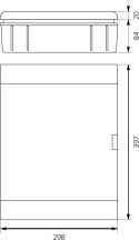 ROZDZIELNICA MODUŁOWA 2X12 PODTYNKOWA IP40 SRP-24 2.5
