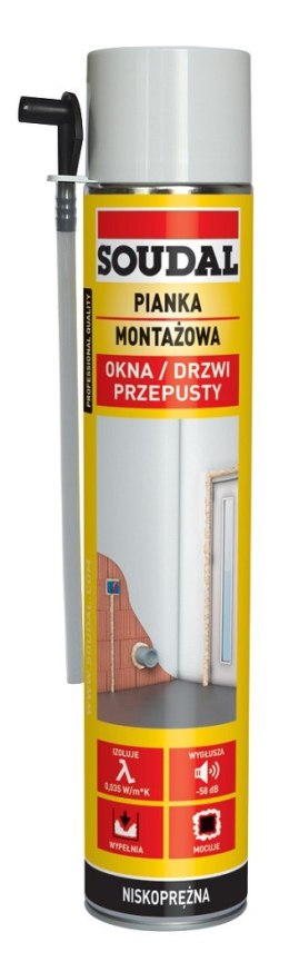 PIANKA MONTAŻOWA SOUDAL RURKA 750ML