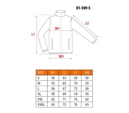 POLAR ROBOCZY BASIC, CZARNY, ROZMIAR XL