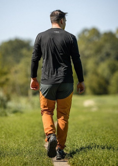 SPODNIE ROBOCZE OUTDOOR 4 WAY STRETCH MUSZTARD-SZARE ROZ XXL