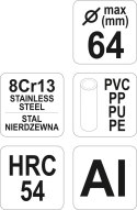 OBCINAK DO CIĘCIA RUREK PCV 64MM