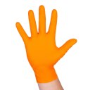 RĘKAWICE NITRYLOWE WZMAC. PROMATES GRIP ORANGE M OP. 50SZT