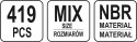 ZESTAW ORINGÓW GUMOWYCH 419SZT MIX