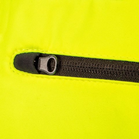 KURTKA ROBOCZA OSTRZEGAWCZA SOFTSHELL Z KAPTUREM ŻÓŁTA L