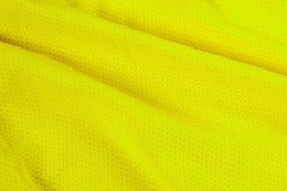 KOSZULKA T-SHIRT OSTRZEGAWCZY CIEMNY DÓŁ ŻÓŁTY M