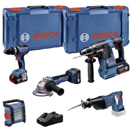 ZESTAW COMBI 18V GSB+GBH+GWS+GSA+GLI 3*5.0AH