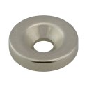 MAGNES NEODYMOWY OKRĄGŁY STAHL 14*3MM Z OTWOREM 8/4MM 5SZT