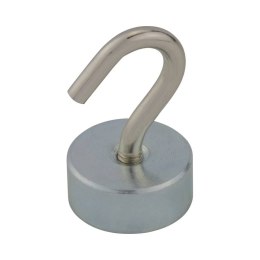 MAGNES NEODYMOWY OKRĄGŁY Z HACZYKIEM M4 19*8MM 2 SZT STAHL