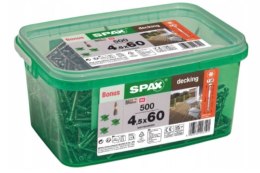 WKRĘT TARASOWY (500) C4 4.5*60MM SPAX-D +BIT T20 +3KRZYŻYKI