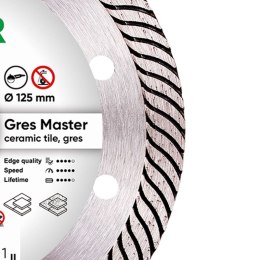 TARCZA DIAMENTOWA GRES MASTER 125*1,4*10*22,23