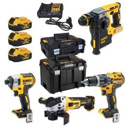 ZESTAW COMBO 18V DCG405+DCH273+DCD796+DCF887+3*5.0AH TSTAK
