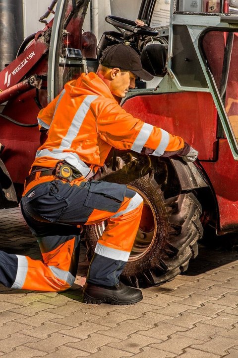 BLUZA ROBOCZA OSTRZEGAWCZA POMARAŃCZOWA ROZMIAR L