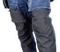 SPODNIE ROBOCZE DENIM WZMOCNIENIA CORDURA, GRANATOWE, ROZ.XL