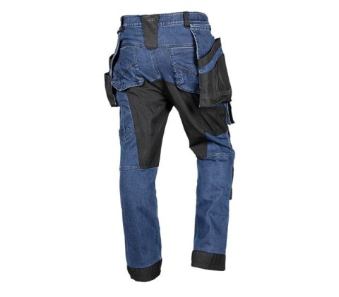 SPODNIE ROBOCZE DENIM WZMOCNIENIA CORDURA, GRANATOWE, ROZ. M