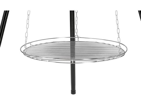 GRILL Z KOCIOŁKIEM 6L WISZĄCY NA TRÓJNOGU RUSZT 49CM