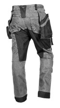 SPODNIE ROBOCZE DENIM WZMOCNIENIA CORDURA, SZARE, ROZ. XL
