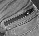 SPODNIE ROBOCZE DENIM WZMOCNIENIA CORDURA, SZARE, ROZ. XL