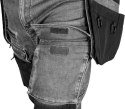 SPODNIE ROBOCZE DENIM WZMOCNIENIA CORDURA, SZARE, ROZ. XL
