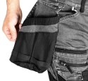 SPODNIE ROBOCZE DENIM WZMOCNIENIA CORDURA, SZARE, ROZ. XL