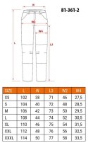 SPODNIE ROBOCZE DENIM WZMOCNIENIA CORDURA, SZARE, ROZ. XL