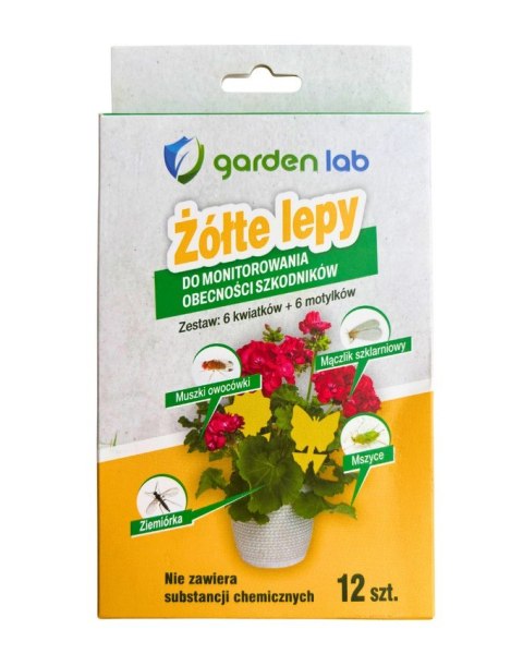 ŻÓŁTE LEPY PRZECIWKO INSEKTOM 12 SZT