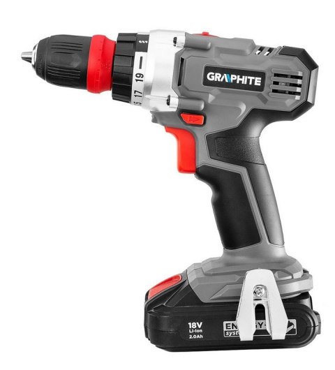 WIERTARKO-WKRĘTARKA 2*18V/2.0AH, ZDEJMOWANY UCHWYT 10MM